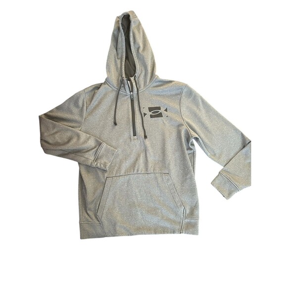 Under Armour 1/4 Zip Loose‎ Fleece Pullover Hoodie Sz M - Picture 1 of 6
